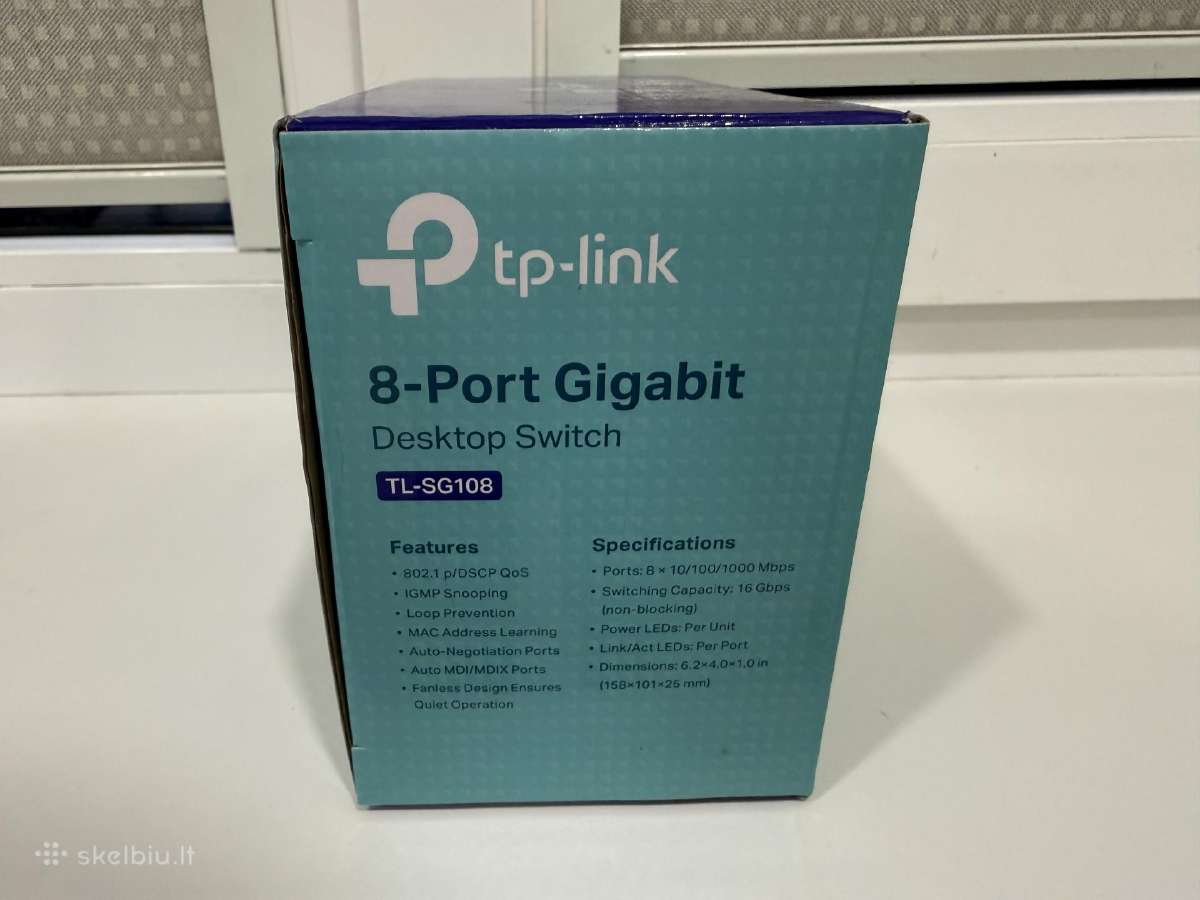 Tp-link Tl-sg108 tinklo komutatorius (switch) - nuotraukos Nr. 10