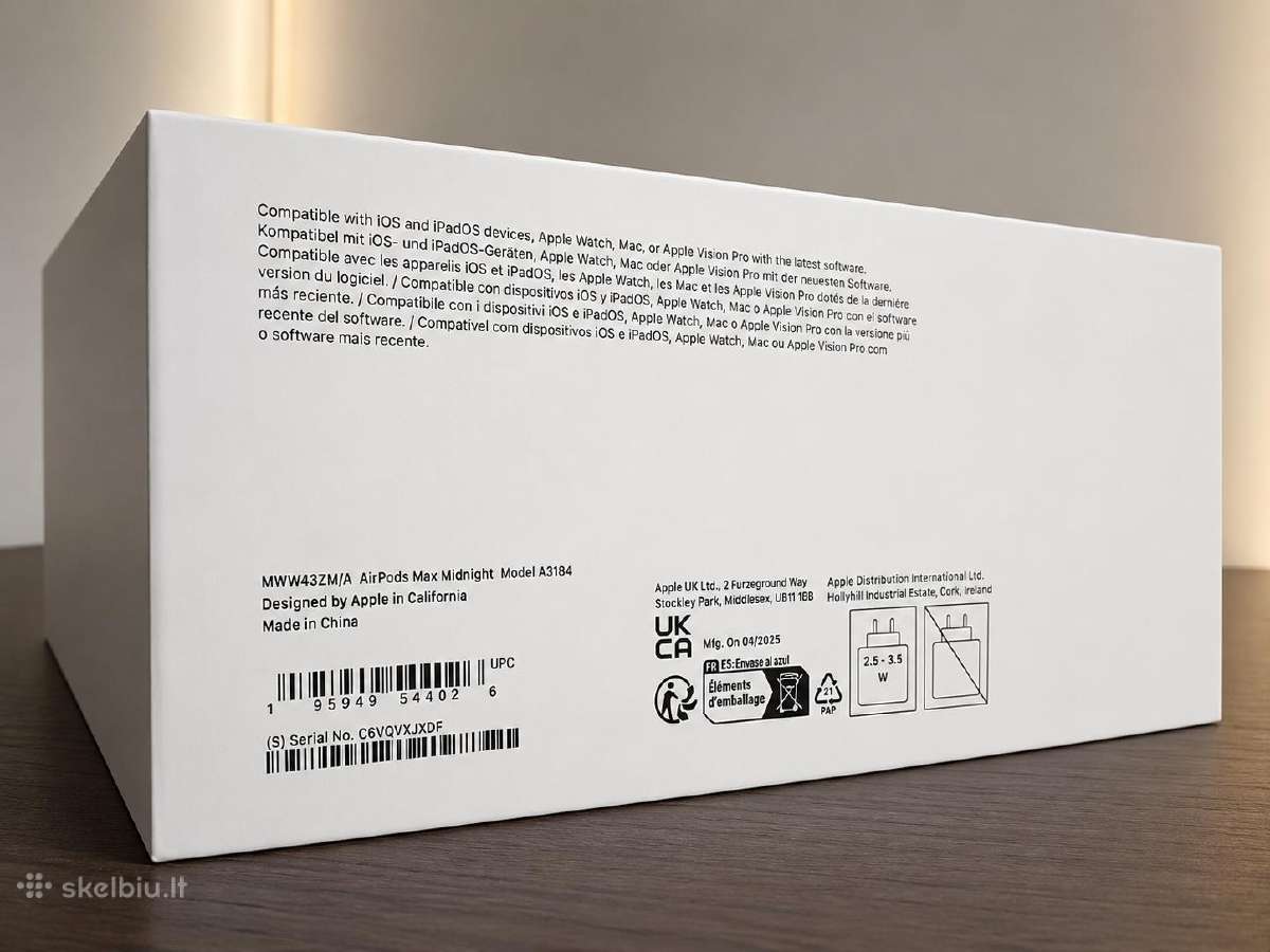 Apple Airpods Max Usb-c Midnight Originalios - nuotraukos Nr. 5