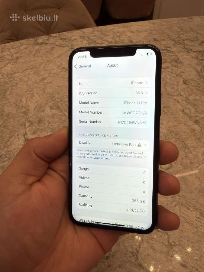 iPhone 11 pro, 256gb 100% - nuotraukos Nr. 4
