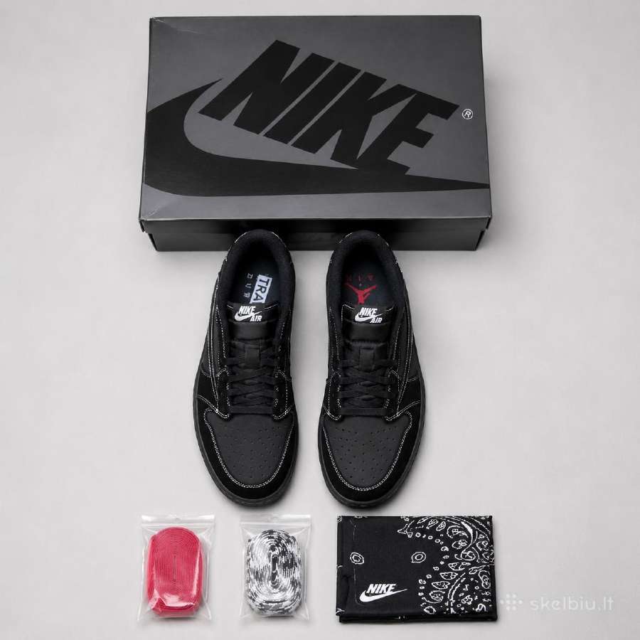 "Nike" Air Jordan 1 Low Og Sp „Black Phantom“ - nuotraukos Nr. 3