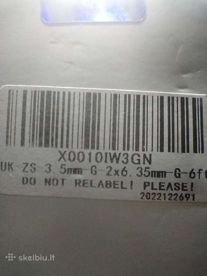 J&d 2x 6.35/3.5 mm audio kabelis - nuotraukos Nr. 4
