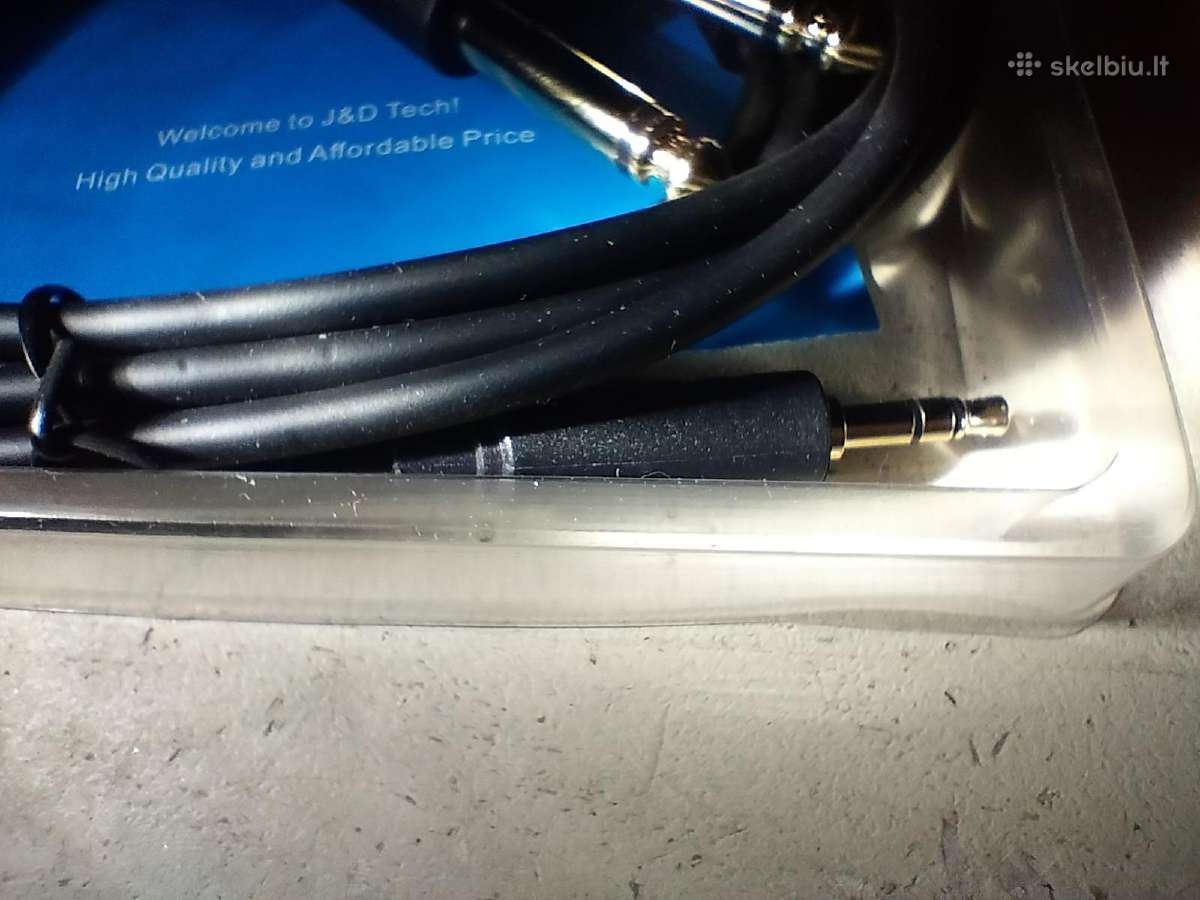 J&d 2x 6.35/3.5 mm audio kabelis - nuotraukos Nr. 3