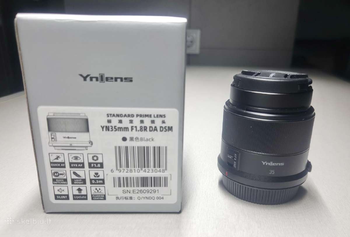 Yongnuo 35mm F1.8 Auto Focus objektyvas (Canon Rf)