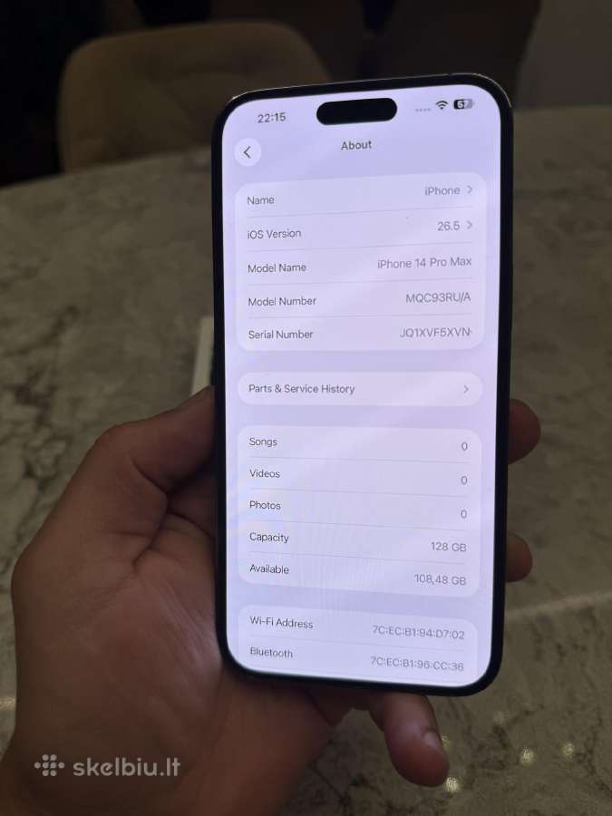 iPhone 14 Pro Max, 128gb - nuotraukos Nr. 5