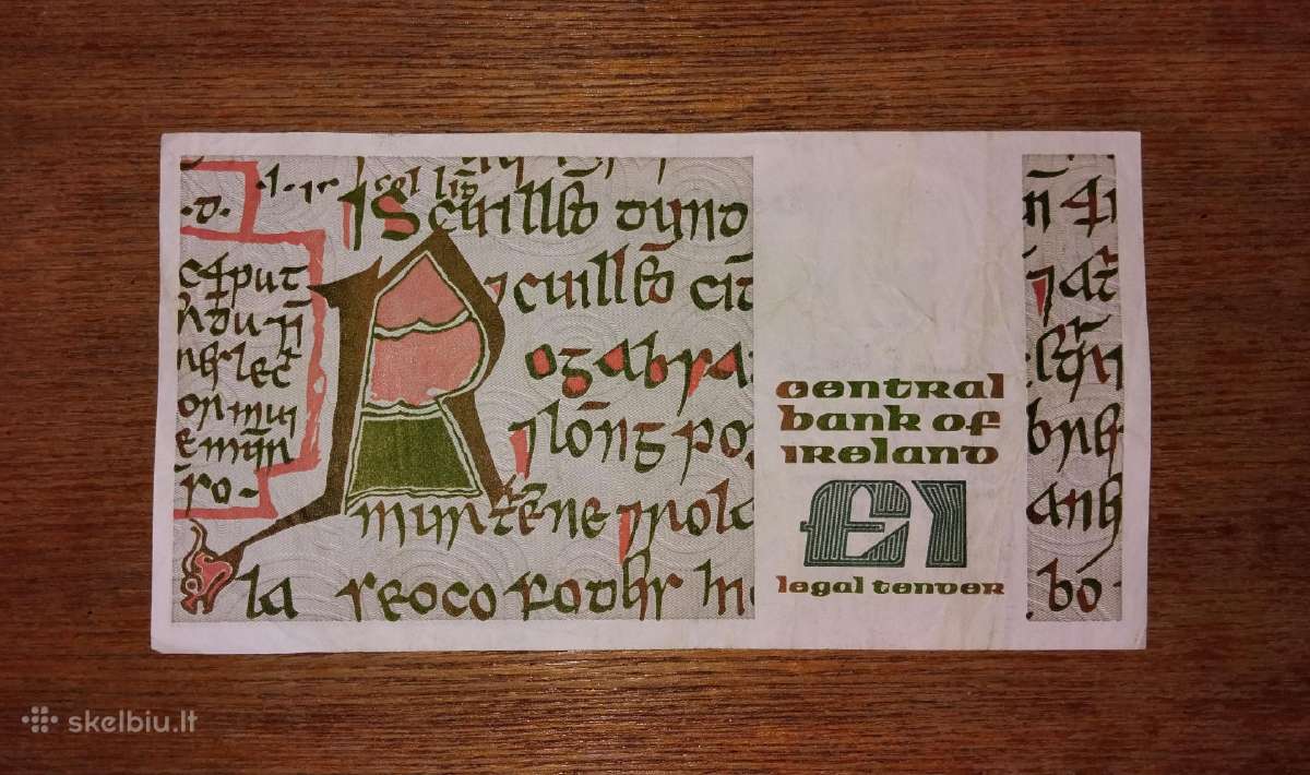 Airijos 1 £ banknotas - nuotraukos Nr. 2
