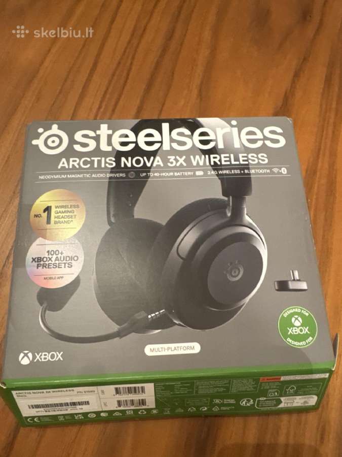 Ausinės Steelseries Arctis Nova 3x Wireless - nuotraukos Nr. 4