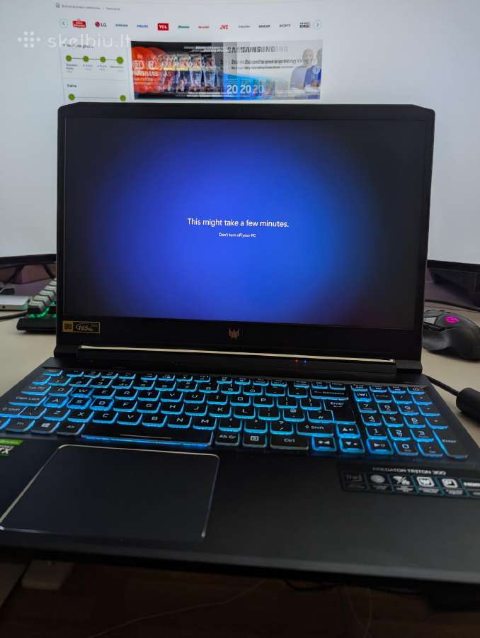 Acer Triton Intel i7, Rtx 3080, Qhd - nuotraukos Nr. 6