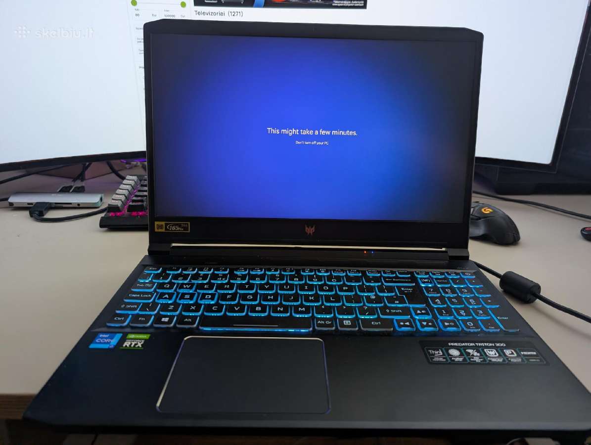 Acer Triton Intel i7, Rtx 3080, Qhd - nuotraukos Nr. 7