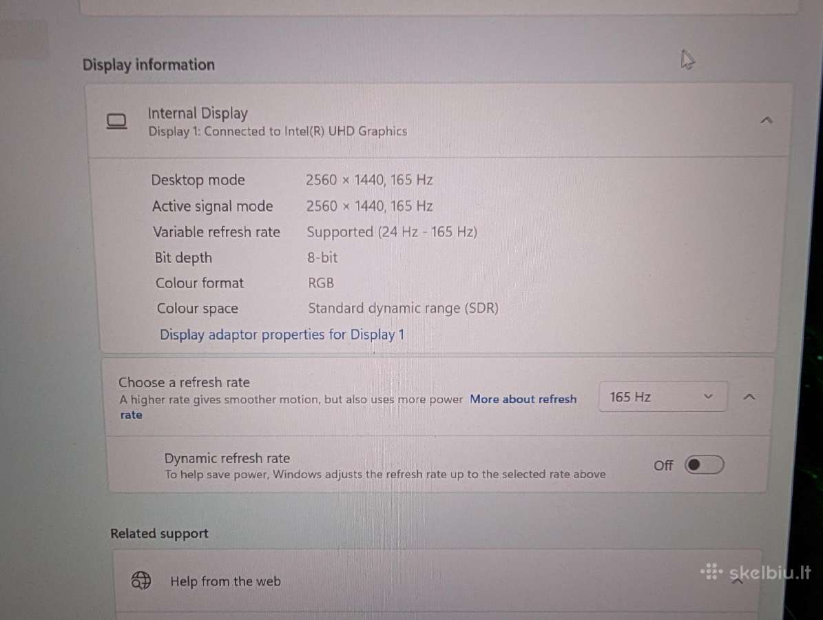 Acer Triton Intel i7, Rtx 3080, Qhd - nuotraukos Nr. 11