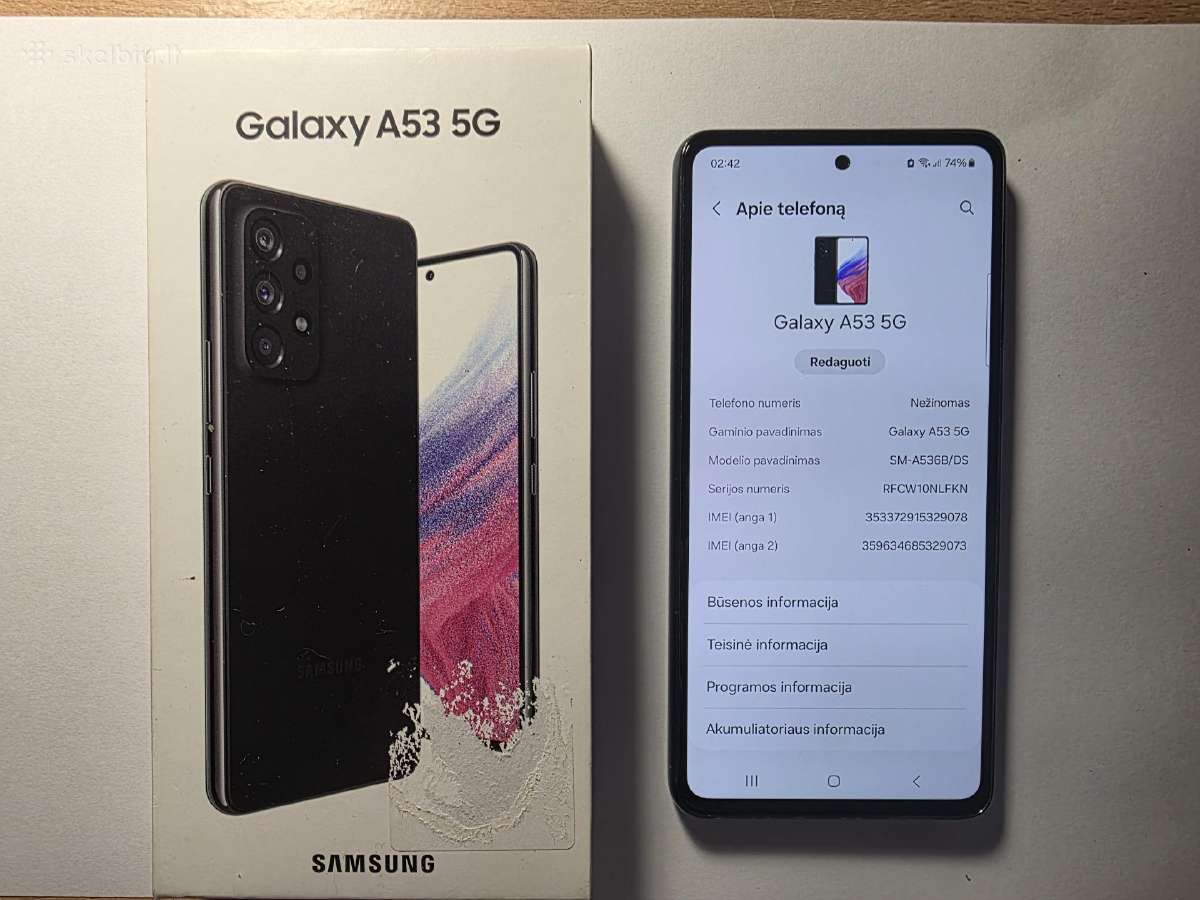 Samsung Galaxy A53 5G idealus rekomenduoju - nuotraukos Nr. 2