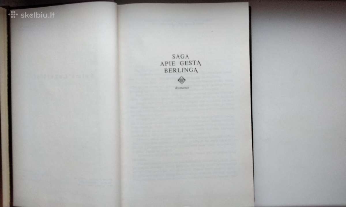 Saga apie Gestą Berlingą. Nykštukas. Sibilė. 1989 - nuotraukos Nr. 2