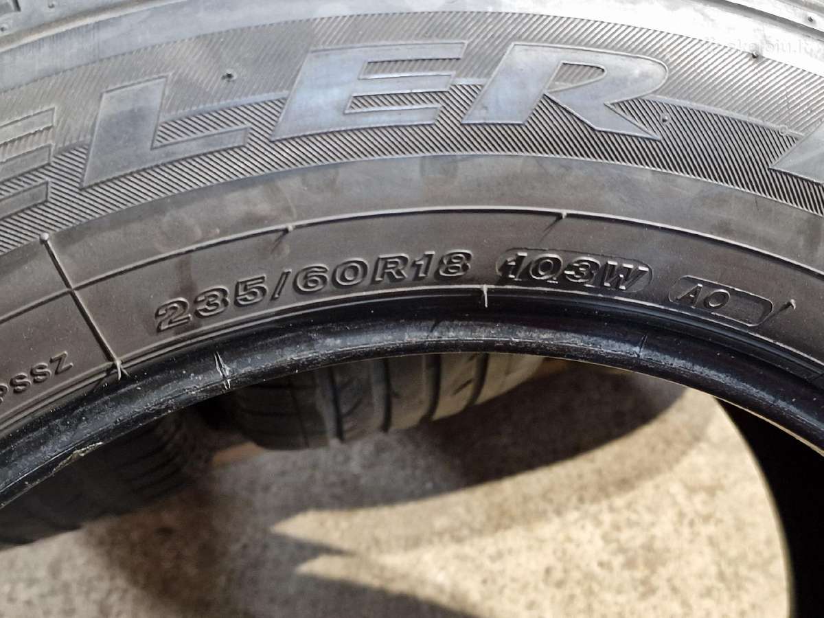 4vnt r18 235/60 103w Bridgestone Dueler H/p Sport - nuotraukos Nr. 14