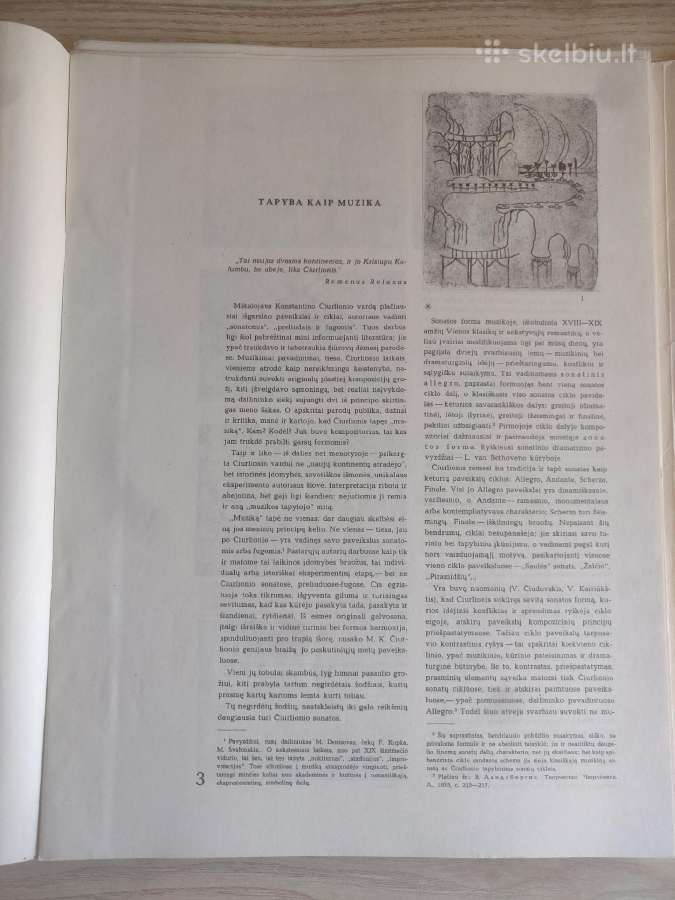 M. K. Čiurlionis"sonatos ir fugos" reprodukcijos - nuotraukos Nr. 4