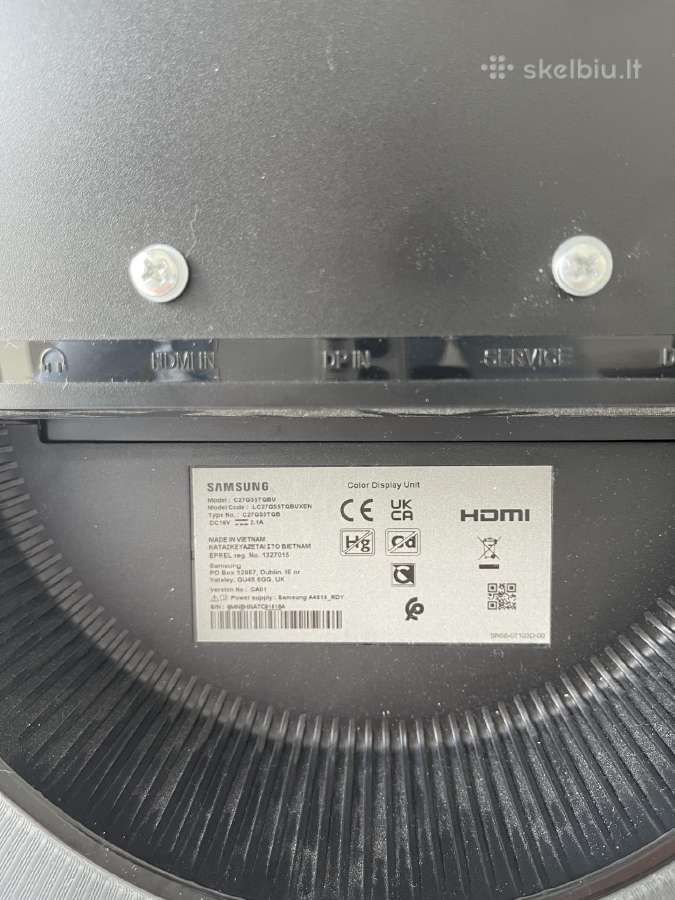 Monitorius samsung C27g55tqbu - nuotraukos Nr. 4