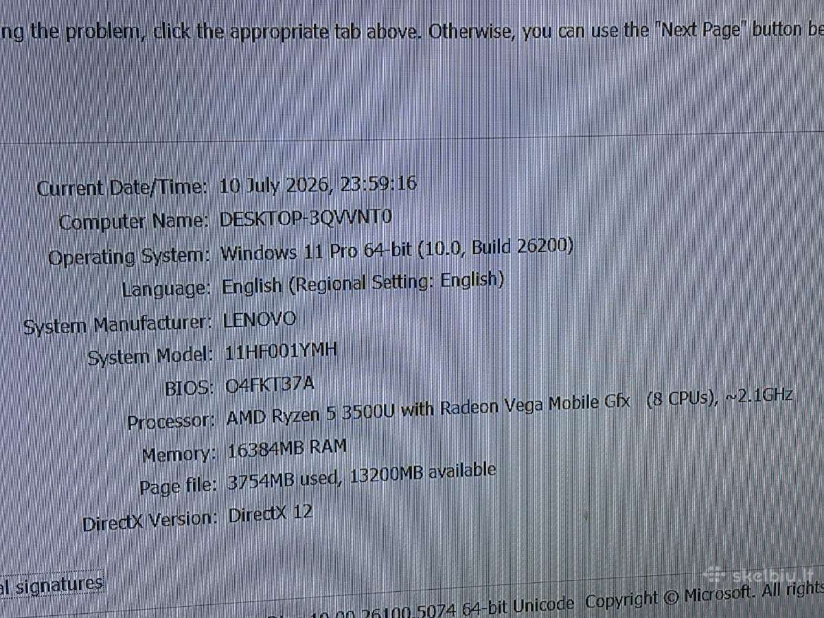 „Lenovo V35s“. 256 GB diskas, 16 GB RAM. Amd Ryzen - nuotraukos Nr. 6