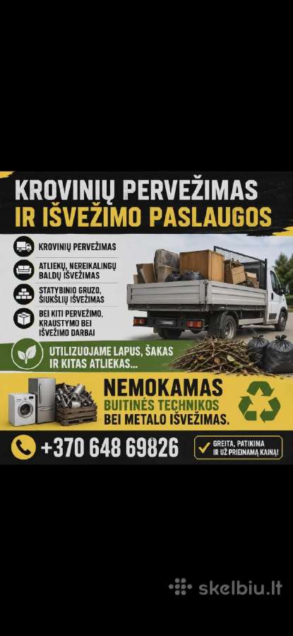 Šiukšlių išvežimas, krovinių pervžimas