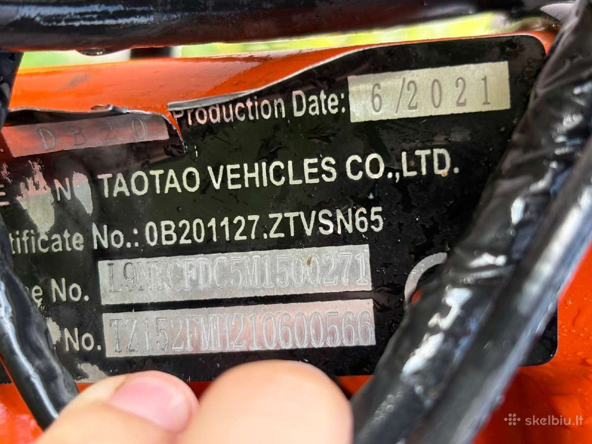 Tao 125cc motociklas - nuotraukos Nr. 6