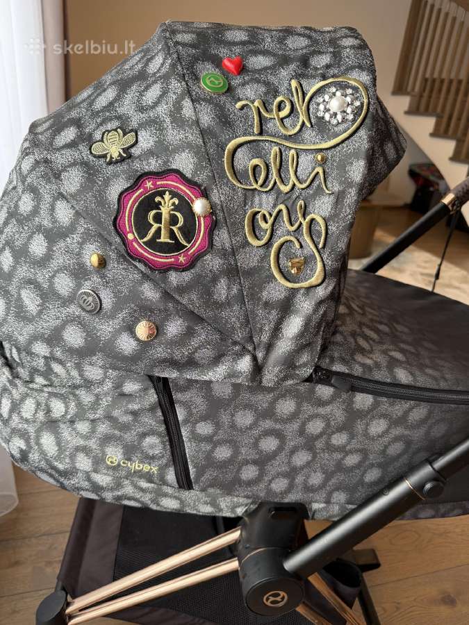 Cybex Priam Platinum Rose Gold Fe Rebellious 3in1 - nuotraukos Nr. 4