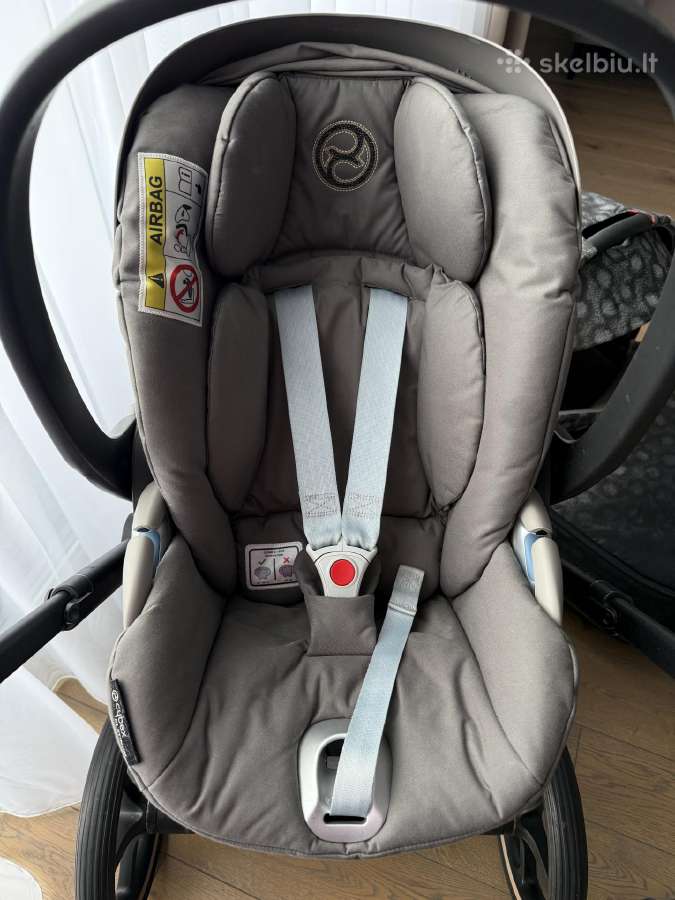 Cybex Priam Platinum Rose Gold Fe Rebellious 3in1 - nuotraukos Nr. 5