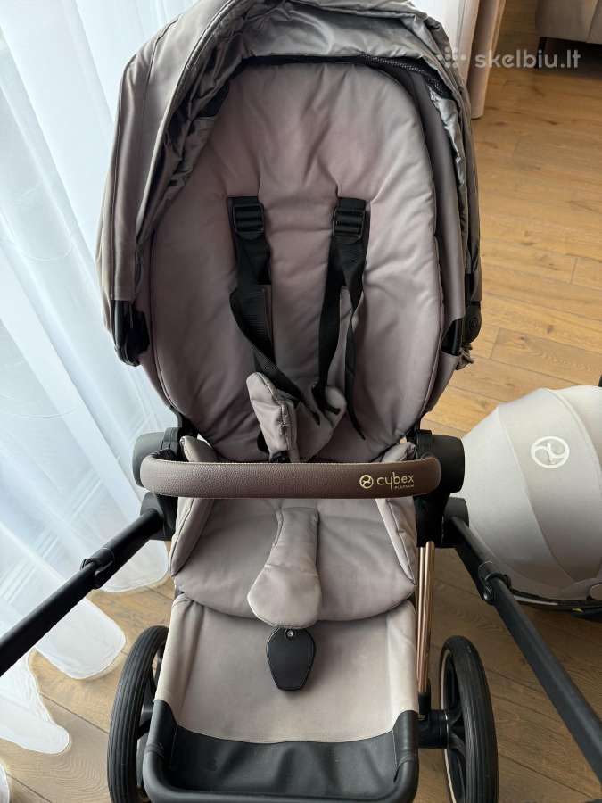 Cybex Priam Platinum Rose Gold Fe Rebellious 3in1 - nuotraukos Nr. 10