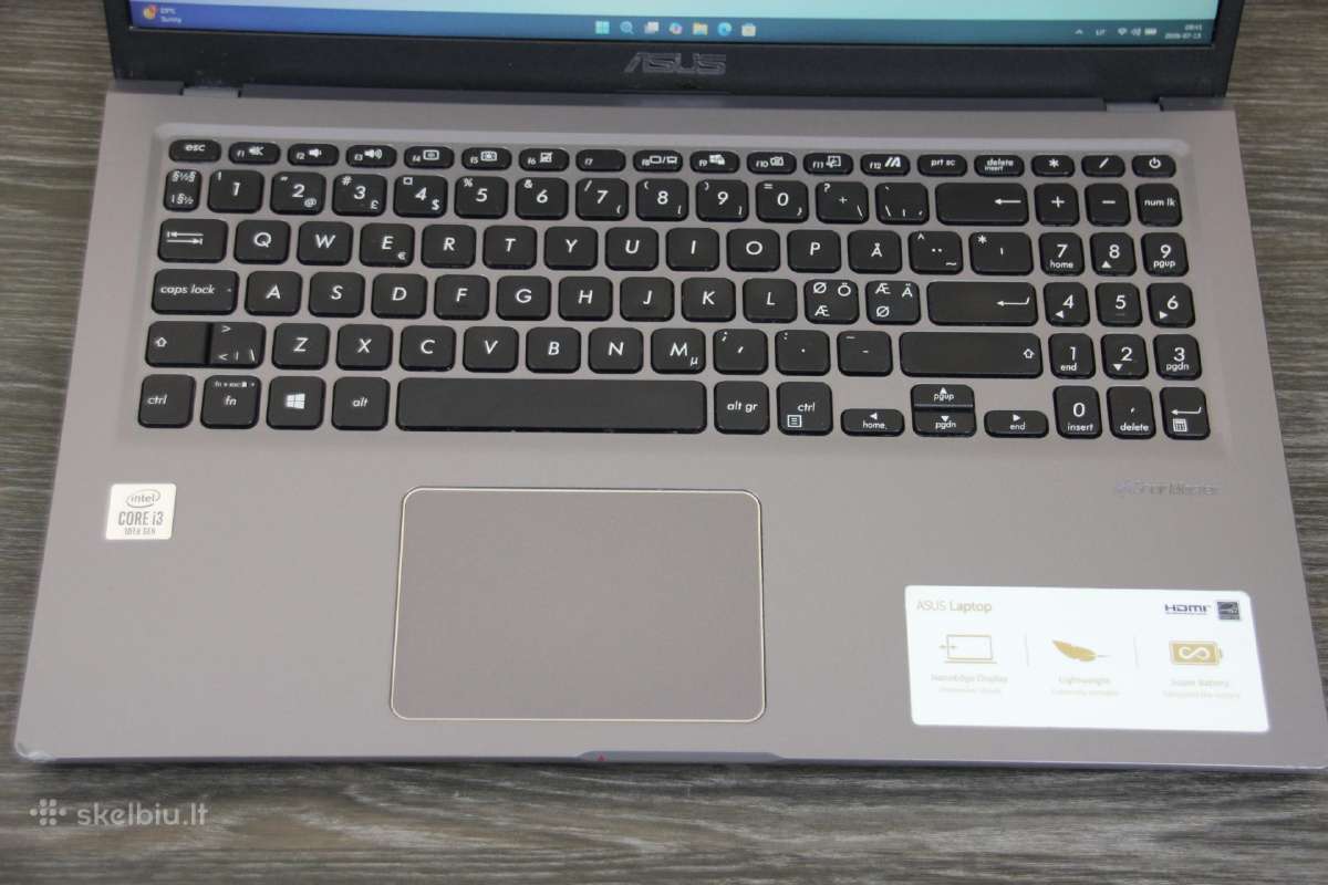 Asus X515ja i3-10gen 12gb 250ssd Fullhd - nuotraukos Nr. 2
