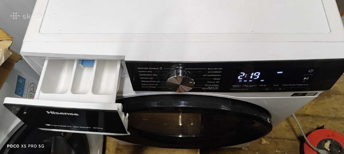 Hisense Wd3s8043bw3 8/5kg su džiovykle 51cm Gylis - nuotraukos Nr. 2