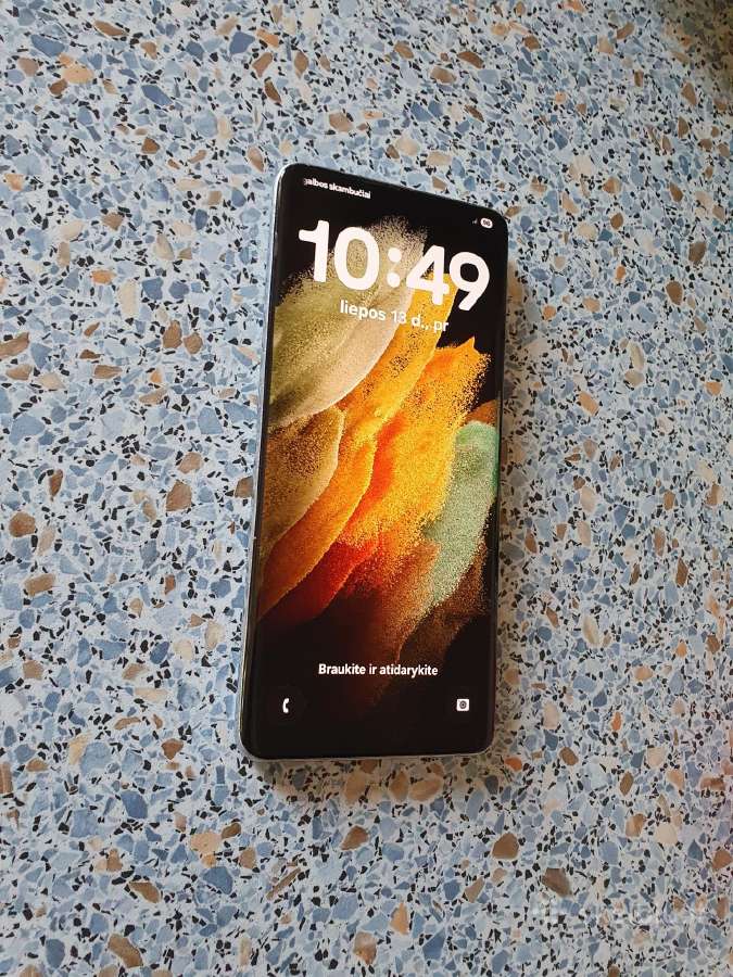Samsung s21 ultra 256 GB,puikiai Veikiantis
