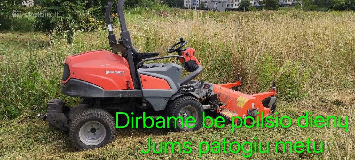 Aukštos žolės pjovimas-mulčiavimas - nuotraukos Nr. 3