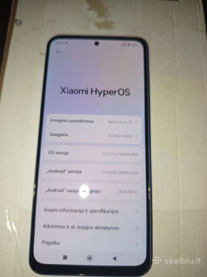 Xaomi redmi note 12 ir Samsung