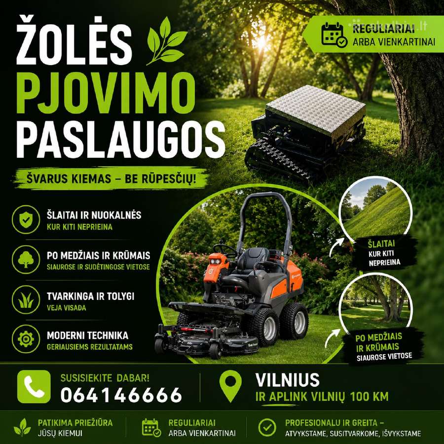 Aukštos žolės pjovimas-mulčiavimas - nuotraukos Nr. 7