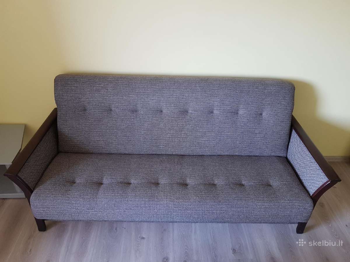 Trivietė Sofa su Dviem Foteliais