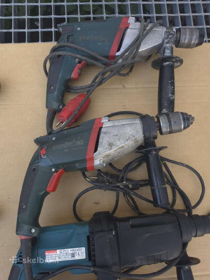 Makita perforatoriai, Metabo grežtuvai - nuotraukos Nr. 15