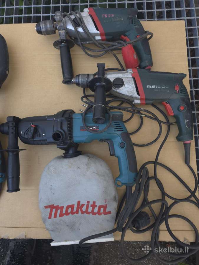 Makita perforatoriai, Metabo grežtuvai - nuotraukos Nr. 5
