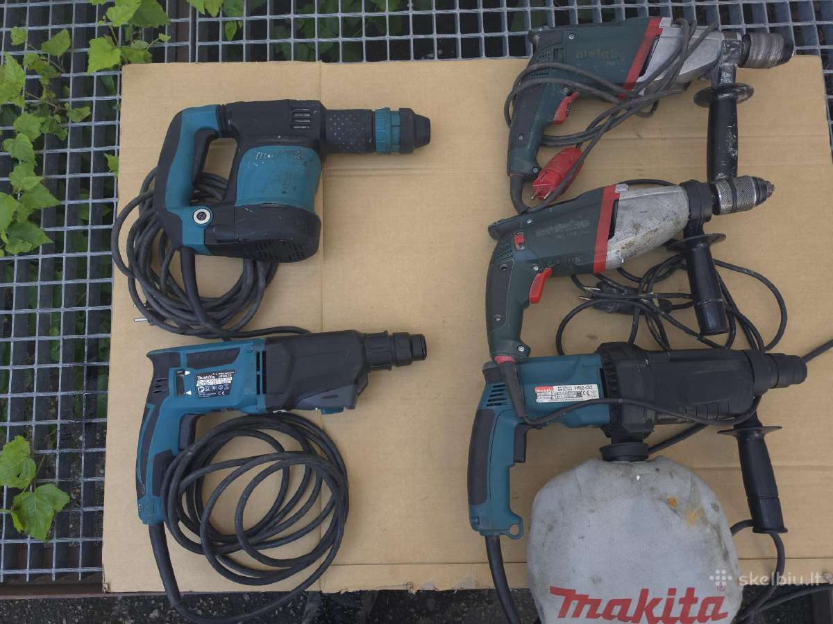 Makita perforatoriai, Metabo grežtuvai - nuotraukos Nr. 2