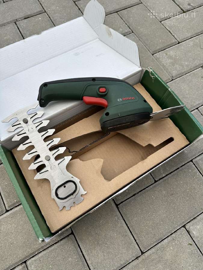 Bosch žolės-gyvatvorių žirklės, akumuliatorinės
