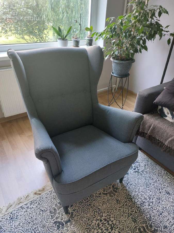 Parduodu naują fotelį Strandmon (Ikea).
