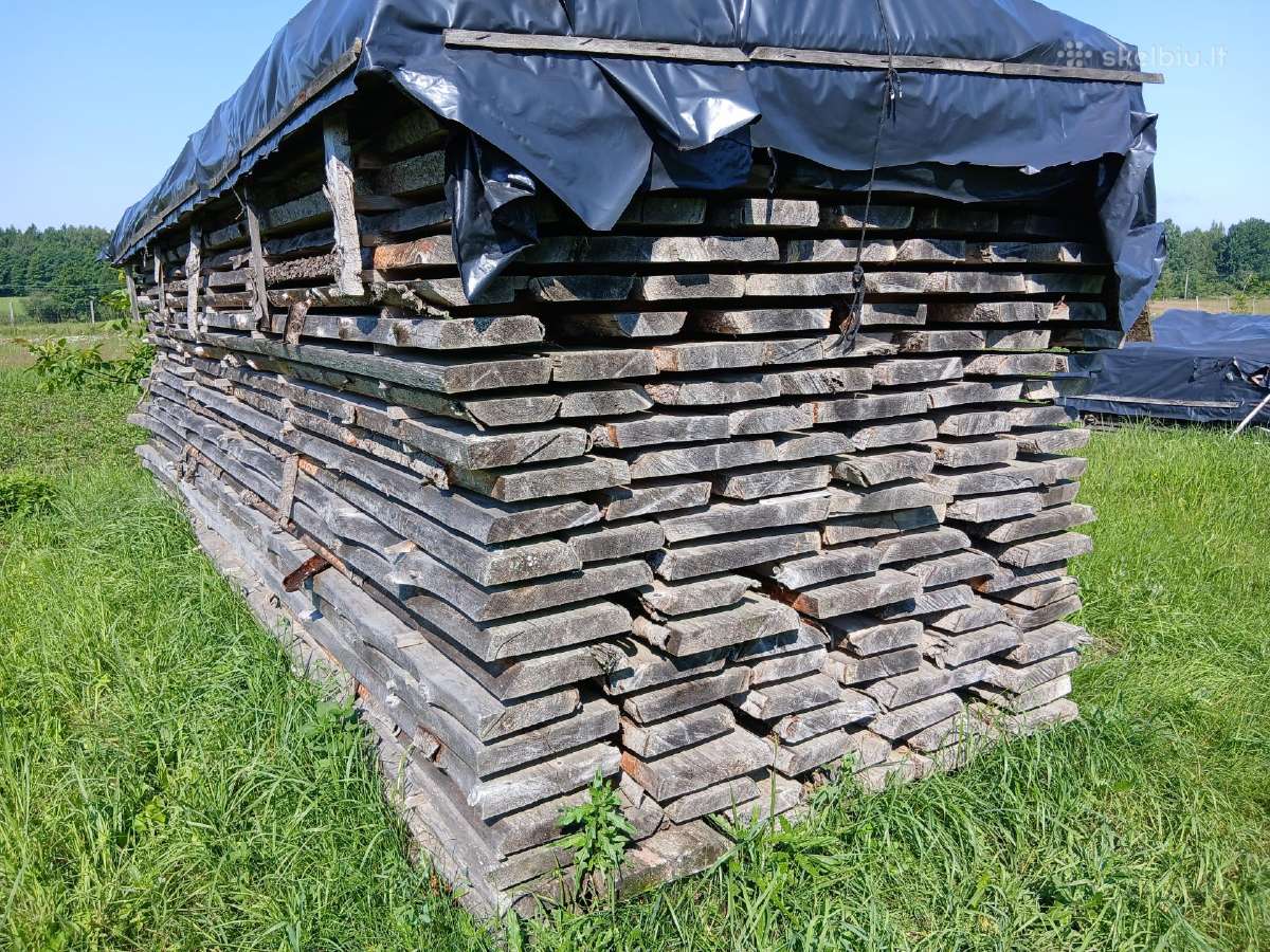Ąžuolo, uosio dilės ir kitokia džiovinta mediena