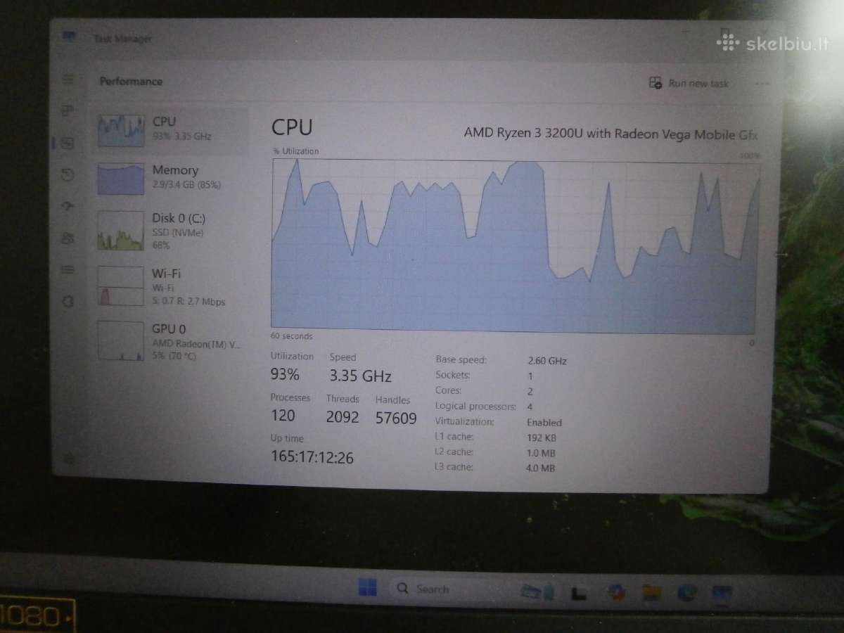 Acer Aspire 5, 15,6", Ryzen 3-3200u, SSD 256 GB - nuotraukos Nr. 5