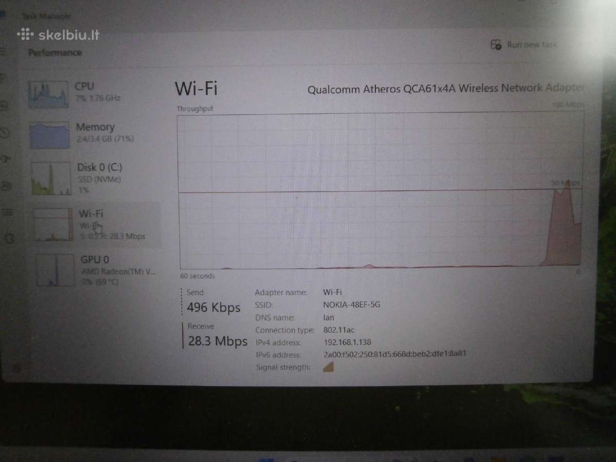 Acer Aspire 5, 15,6", Ryzen 3-3200u, SSD 256 GB - nuotraukos Nr. 6