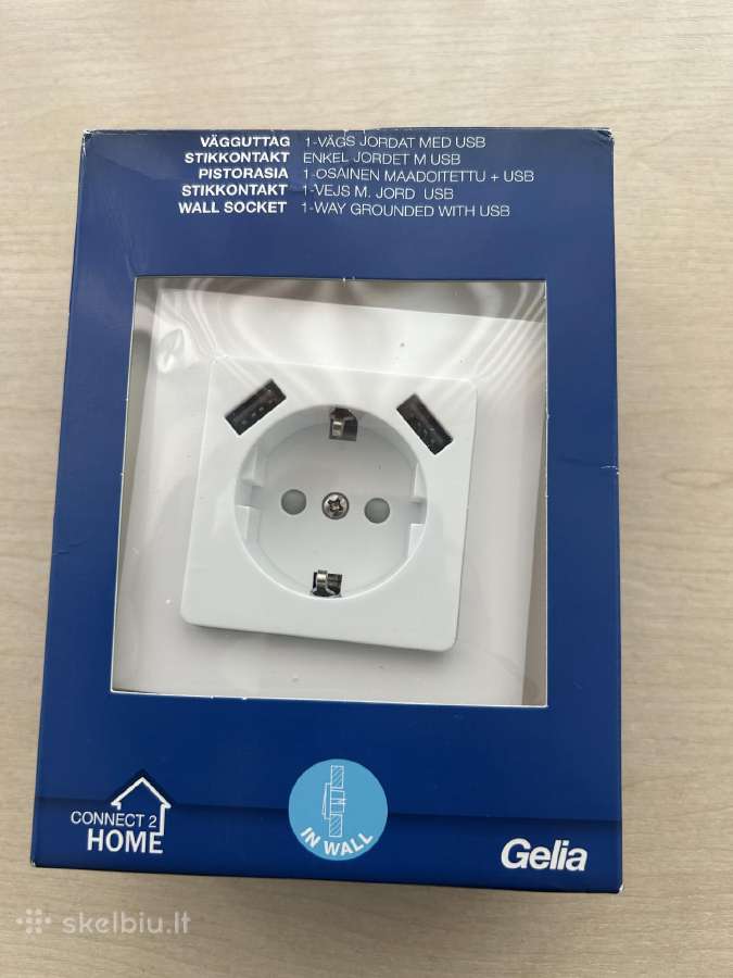 Ileidžiama rozetė su 2 usb jungtimis - nuotraukos Nr. 3