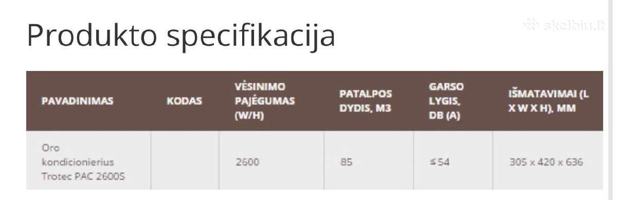 Trotec Pac 2600 S - nuotraukos Nr. 3