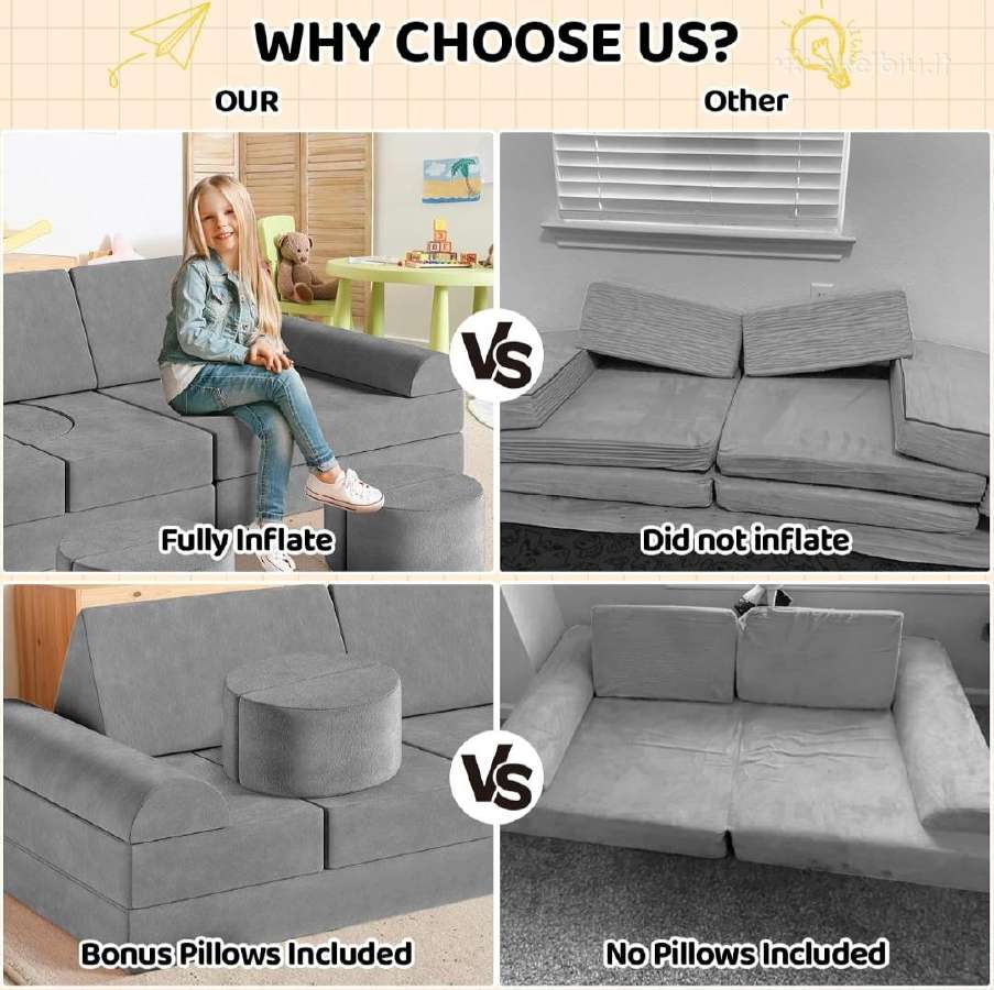 Nauja vaikiška modulinė sofa - nuotraukos Nr. 2