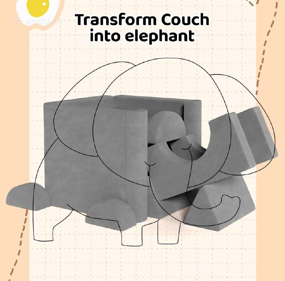 Nauja vaikiška modulinė sofa - nuotraukos Nr. 4