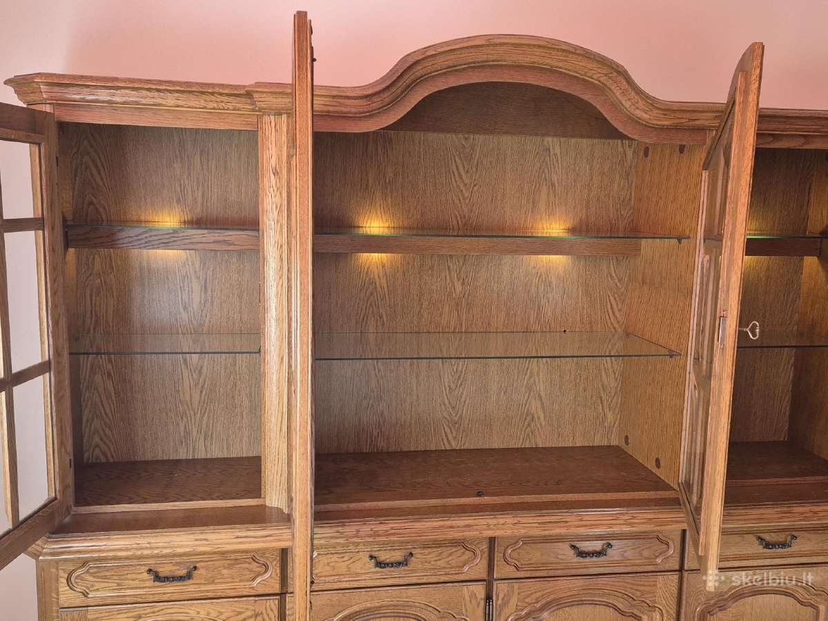 Elegantiškas medžio masyvo sekcijų komplektas - nuotraukos Nr. 13