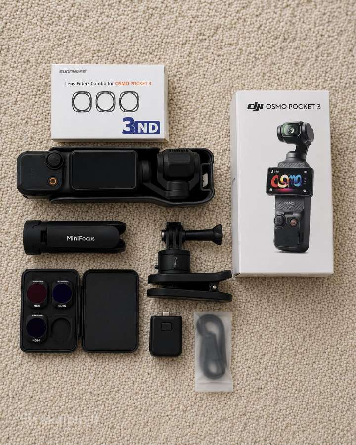 Dji Osmo Pocket 3 su Nd filtrais