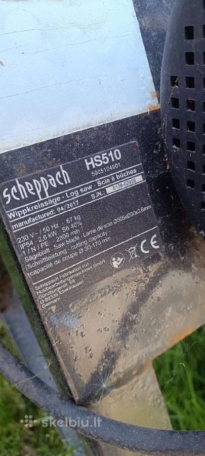 Malkų pjovimo staklės Scheppach Hs510 - nuotraukos Nr. 4