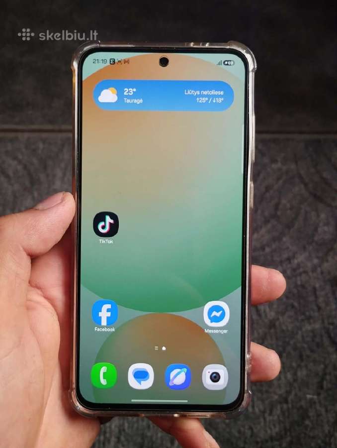 Samsung s24 Fe 8/128gb su dėžute