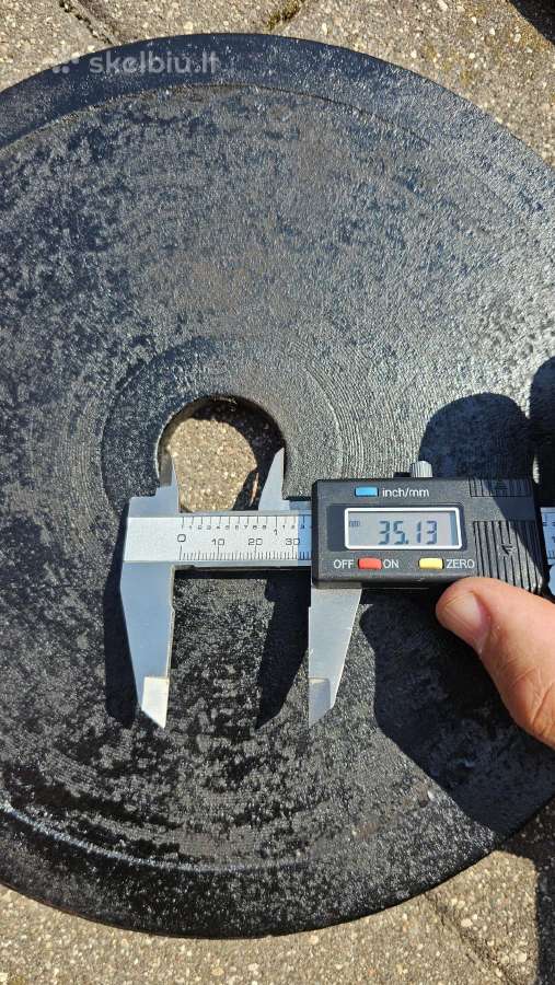 Olimpiniai svarmenys po 5kg 4vnt 35mm - nuotraukos Nr. 2