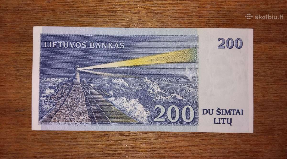 Lietuvos 200 litu banknotas - nuotraukos Nr. 2