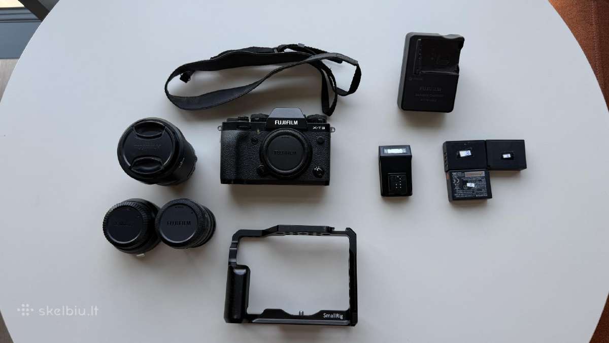 Fujifilm X-t3 komplektas (laowa,fringer,smallrig)